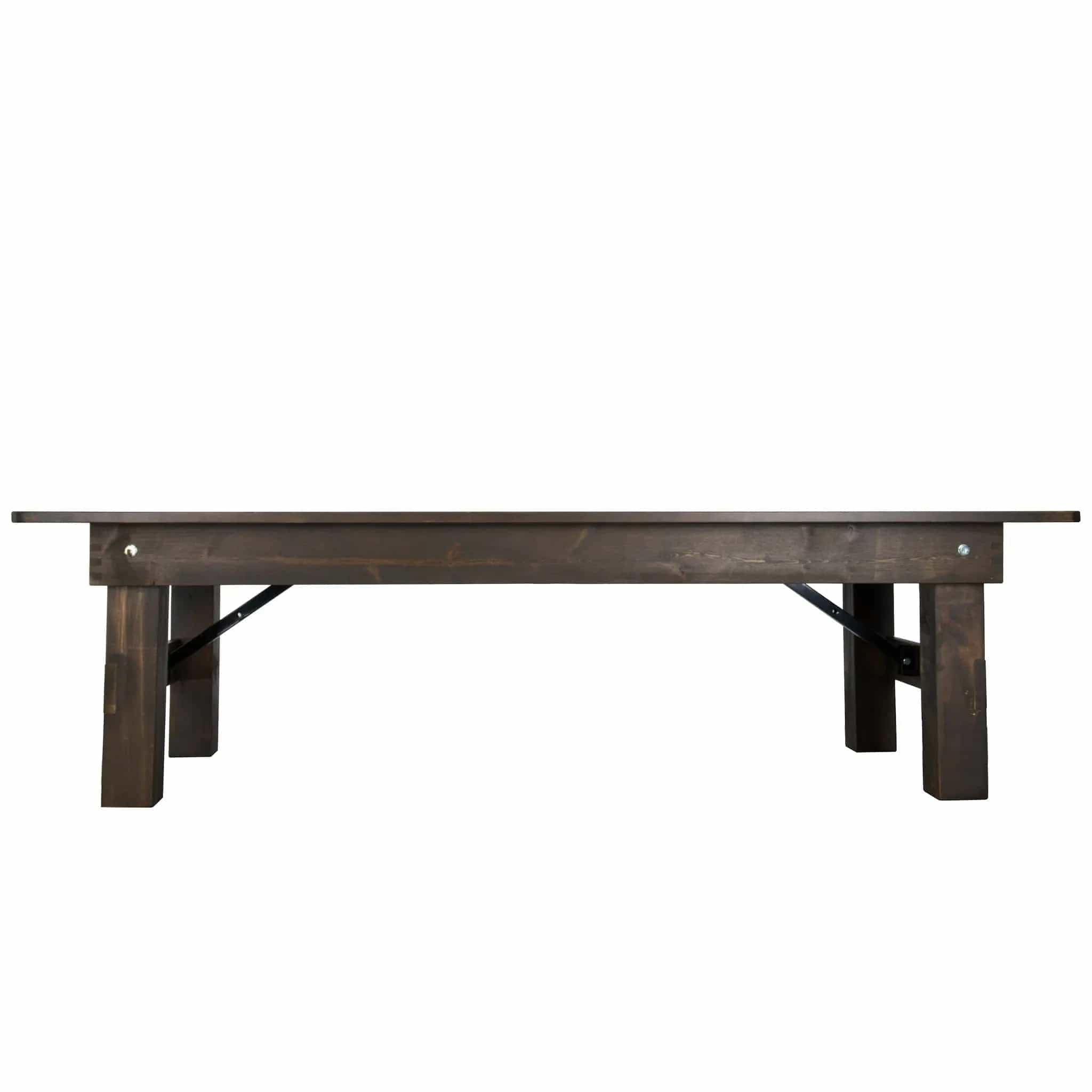 Chivari Kids 72″ x 30″ (6 Foot ) Fruitwood Rectangle Straight Leg Farm Table TFARMRT7230-FRTWOOD-SLGKID-AX-T