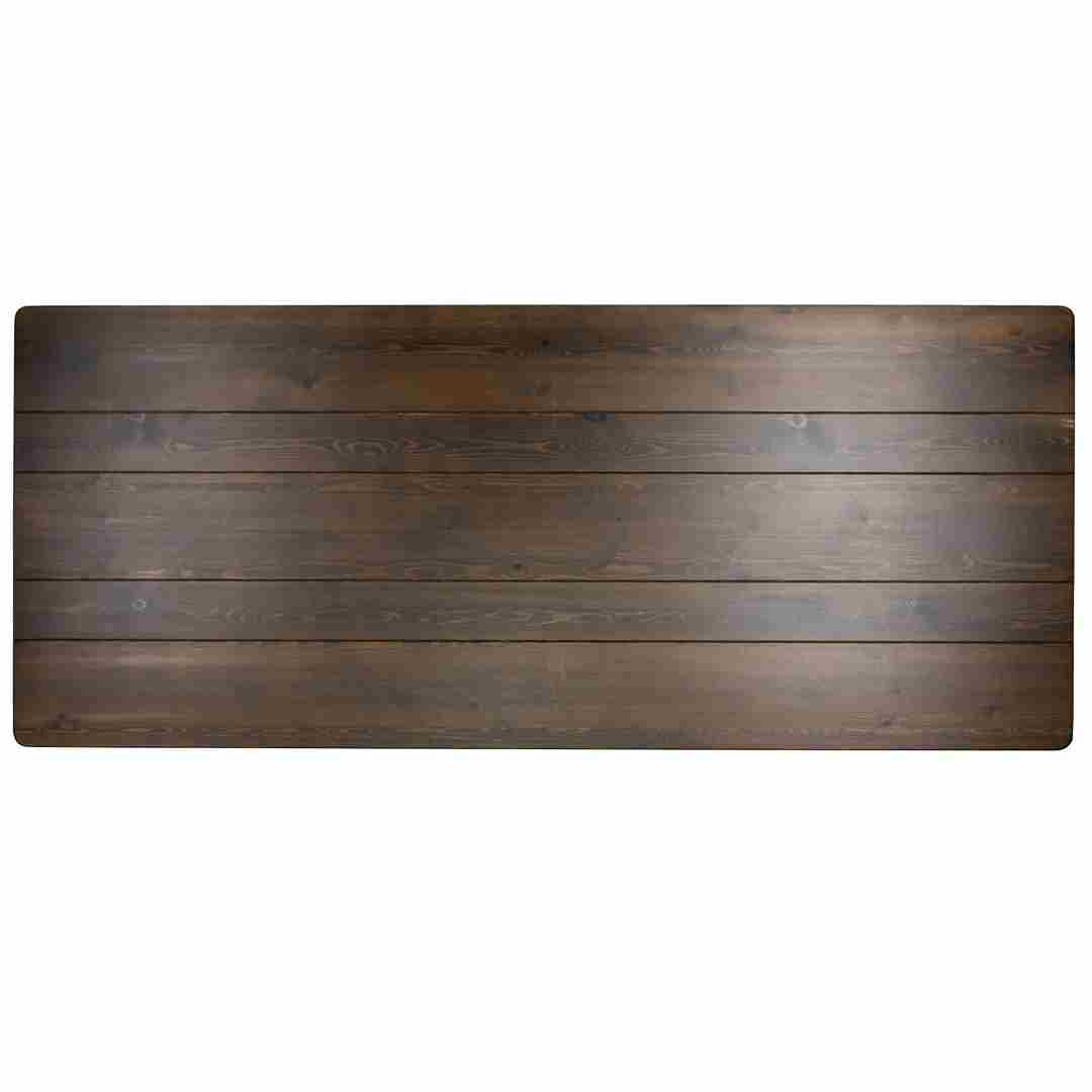 Chivari Kids 72″ x 30″ (6 Foot ) Fruitwood Rectangle Straight Leg Farm Table TFARMRT7230-FRTWOOD-SLGKID-AX-T