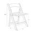 Kids White Resin Folding Chair