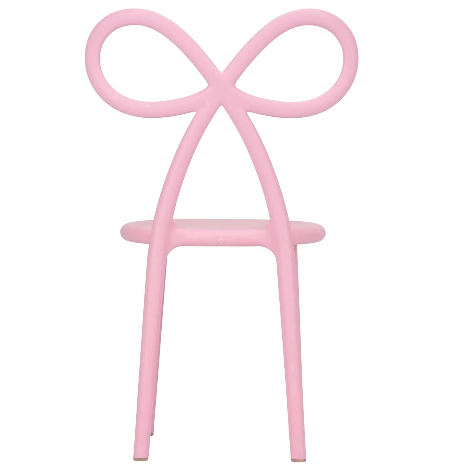 Chivari Kids Pink Resin Bow Chair with Round Seat CBORP-KID-ZG
