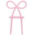 Chivari Kids Pink Resin Bow Chair with Round Seat CBORP-KID-ZG