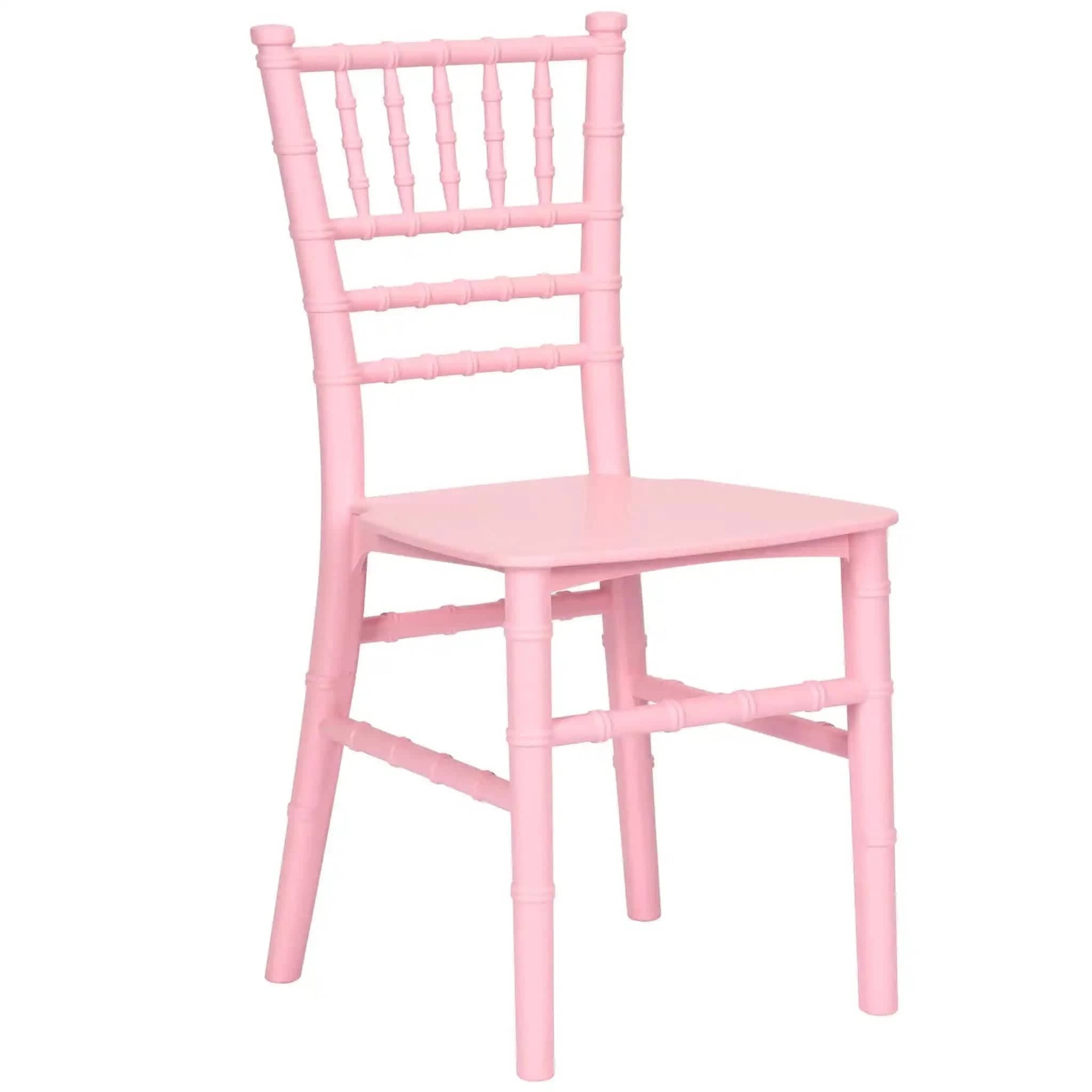 Chivari Kids Pink BasicResin™ Chiavari Chair CCRP-KID-CX-T