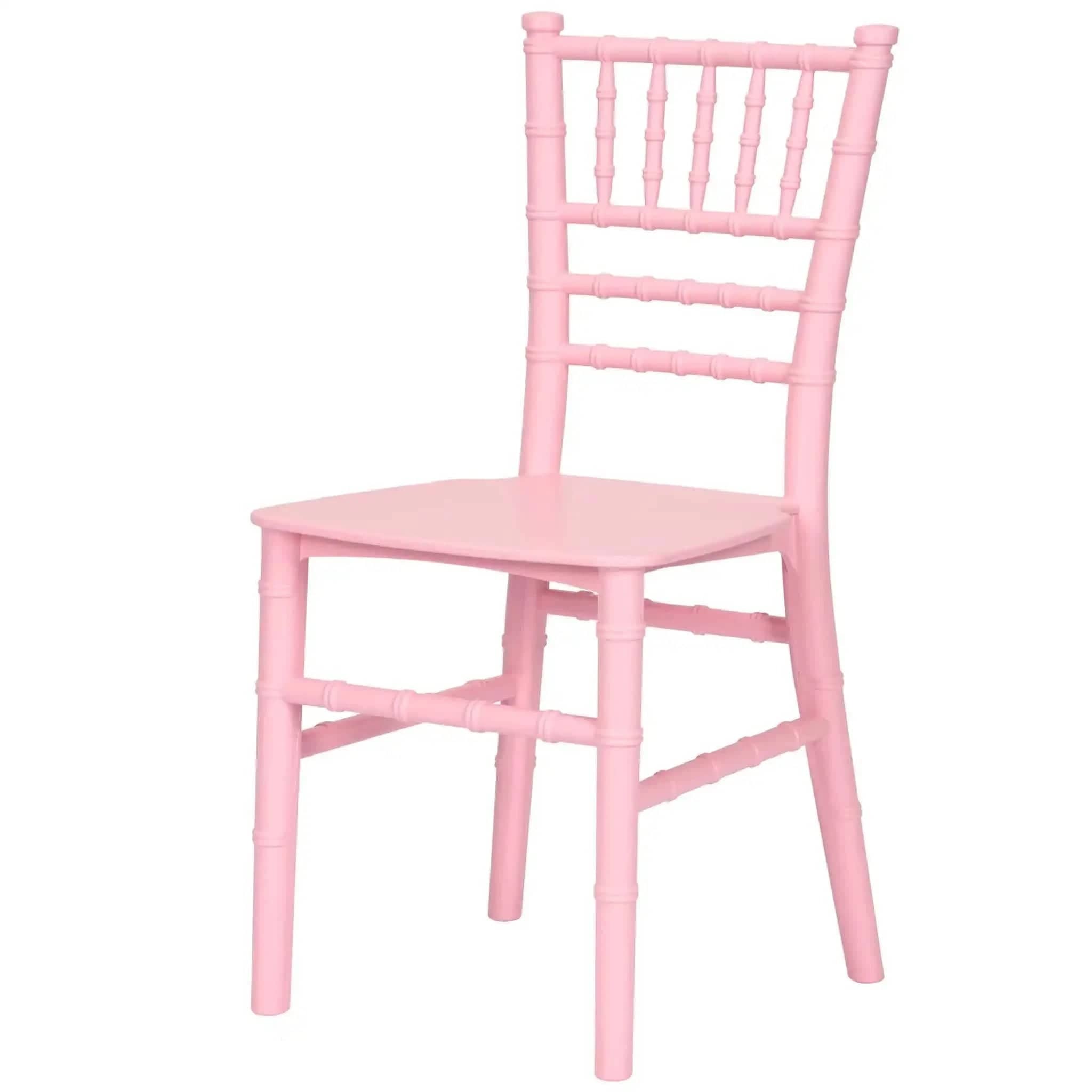 Chivari Kids Pink BasicResin™ Chiavari Chair CCRP-KID-CX-T
