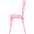 Chivari Kids Pink ToughResin™ Cross Back Chair CXRP-KID-ZG-T