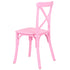 Chivari Kids Pink ToughResin™ Cross Back Chair CXRP-KID-ZG-T