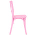 Chivari Kids Pink ToughResin™ Cross Back Chair CXRP-KID-ZG-T