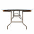 Chivari Kids 72" x 30" (6 Foot) Gray Rectangle Plywood Table TPLYRT7230MG-KID-AX-T