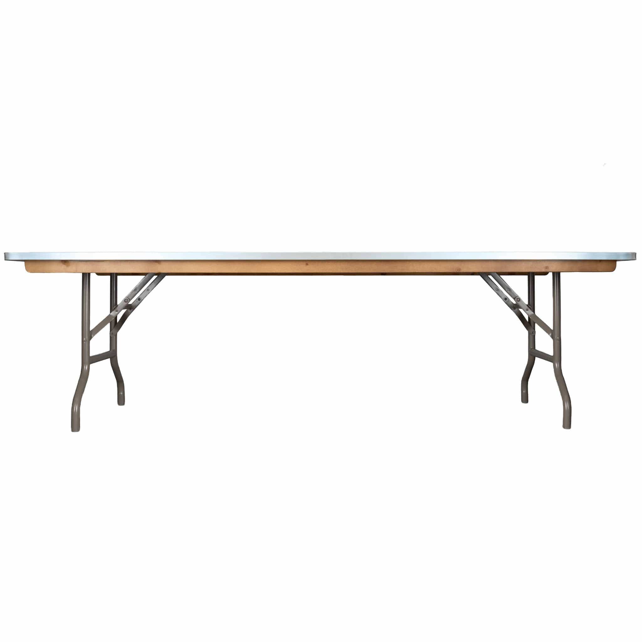 Chivari Kids 72" x 30" (6 Foot) Gray Rectangle Plywood Table TPLYRT7230MG-KID-AX-T