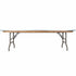 Chivari Kids 72" x 30" (6 Foot) Gray Rectangle Plywood Table TPLYRT7230MG-KID-AX-T