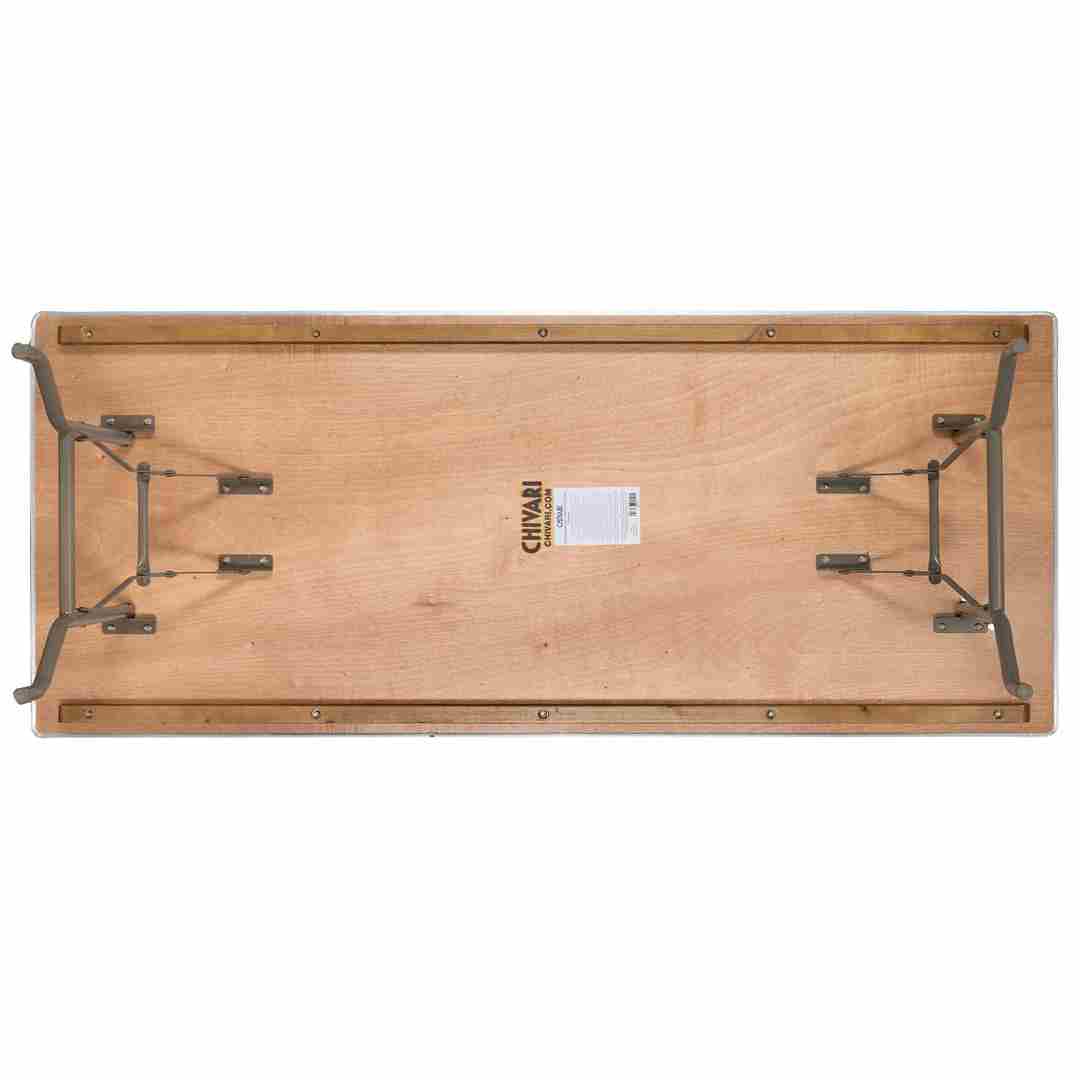 Chivari Kids 72" x 30" (6 Foot) Gray Rectangle Plywood Table TPLYRT7230MG-KID-AX-T