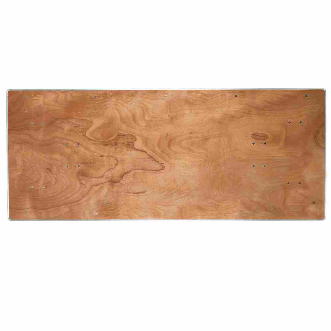 Chivari Kids 72" x 30" (6 Foot) Gray Rectangle Plywood Table TPLYRT7230MG-KID-AX-T