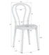 Chivari Kids Cool White Resin Bentwood Festive Chair CBFRW-KID-ZG-T