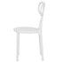 Chivari Kids White Resin Bow Chair with Round Seat CBORW-KID-ZG