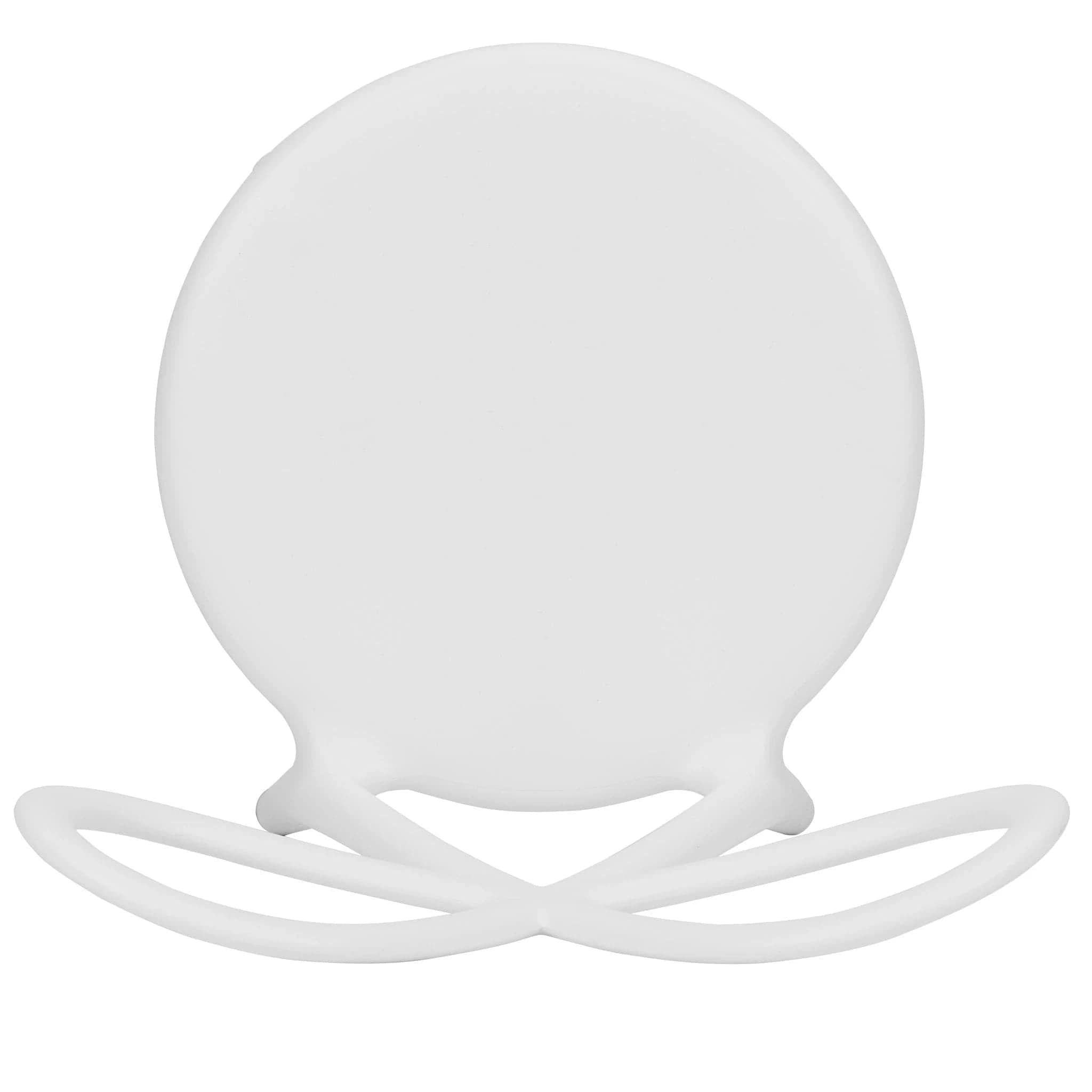 Chivari Kids White Resin Bow Chair with Round Seat CBORW-KID-ZG