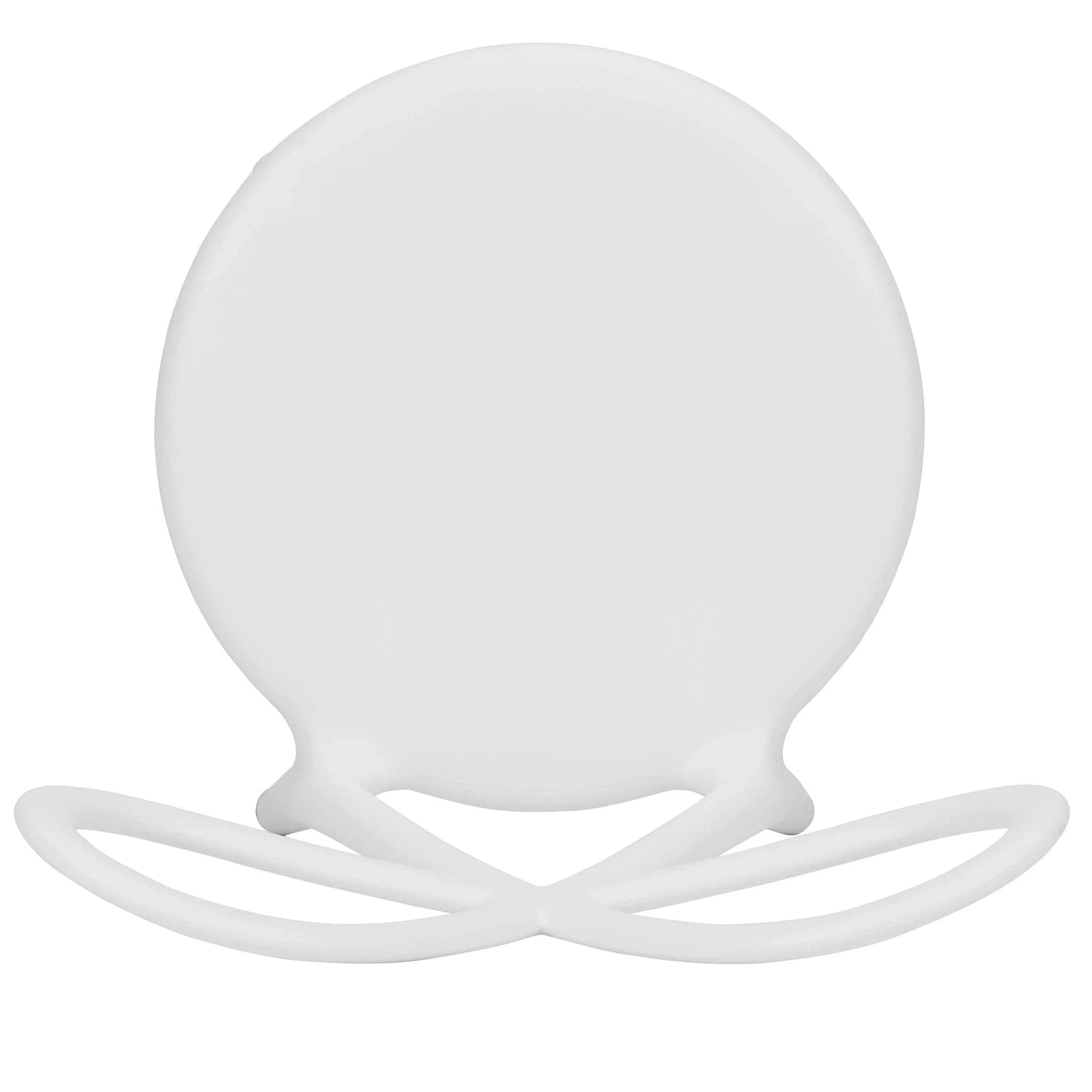 Chivari Kids White Resin Bow Chair with Round Seat CBORW-KID-ZG