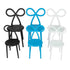 Chivari Kids White Resin Bow Chair with Round Seat CBORW-KID-ZG