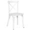 Chivari Kids White ToughResin™ Cross Back Chair CXRW-KID-ZG-T