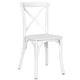 Chivari Kids White ToughResin™ Cross Back Chair CXRW-KID-ZG-T