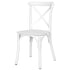 Chivari Kids White ToughResin™ Cross Back Chair CXRW-KID-ZG-T