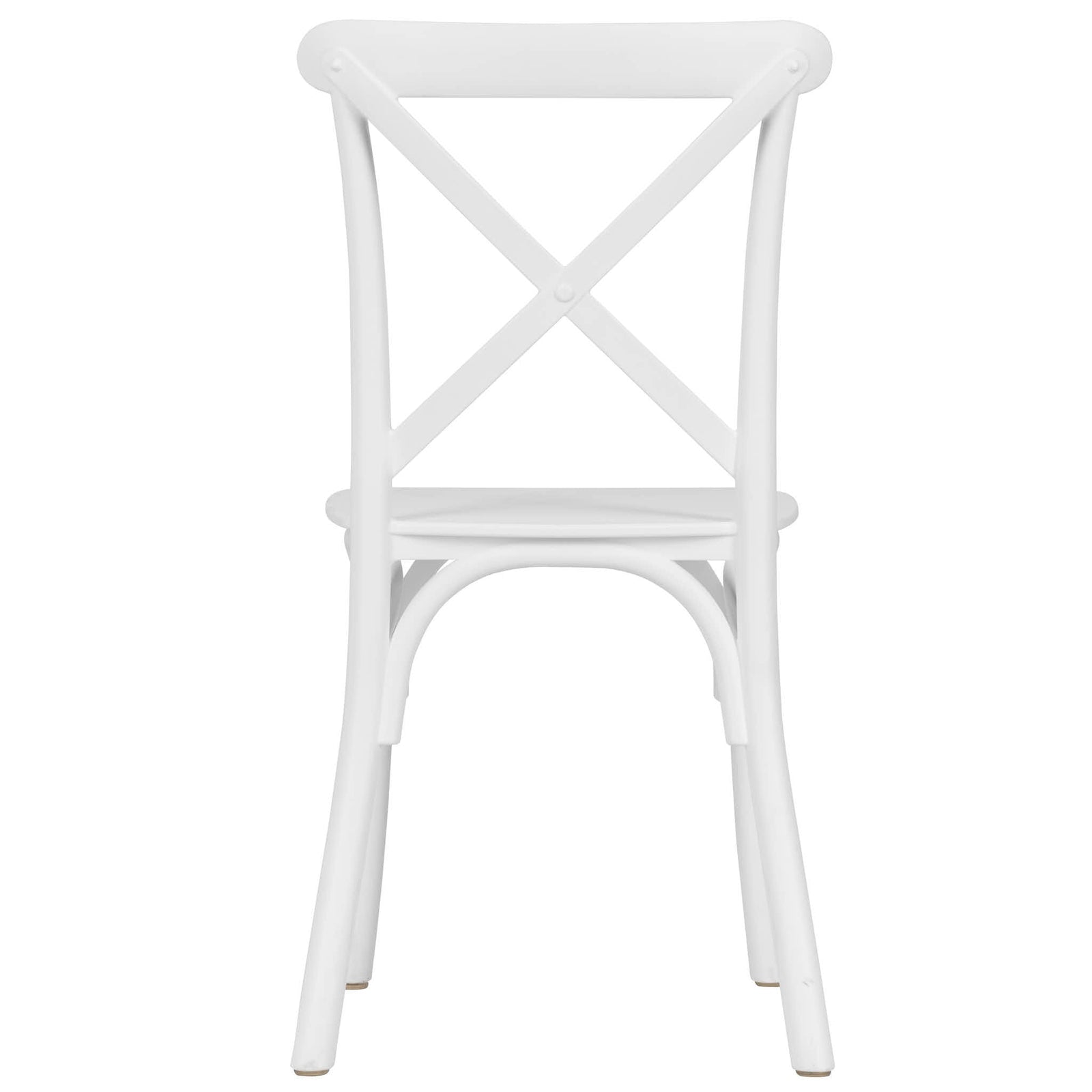 Chivari Kids White ToughResin™ Cross Back Chair CXRW-KID-ZG-T
