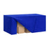 Chivari.com 96" x 24" x 29"H Royal Blue Fitted Expo Table Cover Premium 180 GSM Polyester L-EXPOCVR9624x29H-RBLU-CB-SX