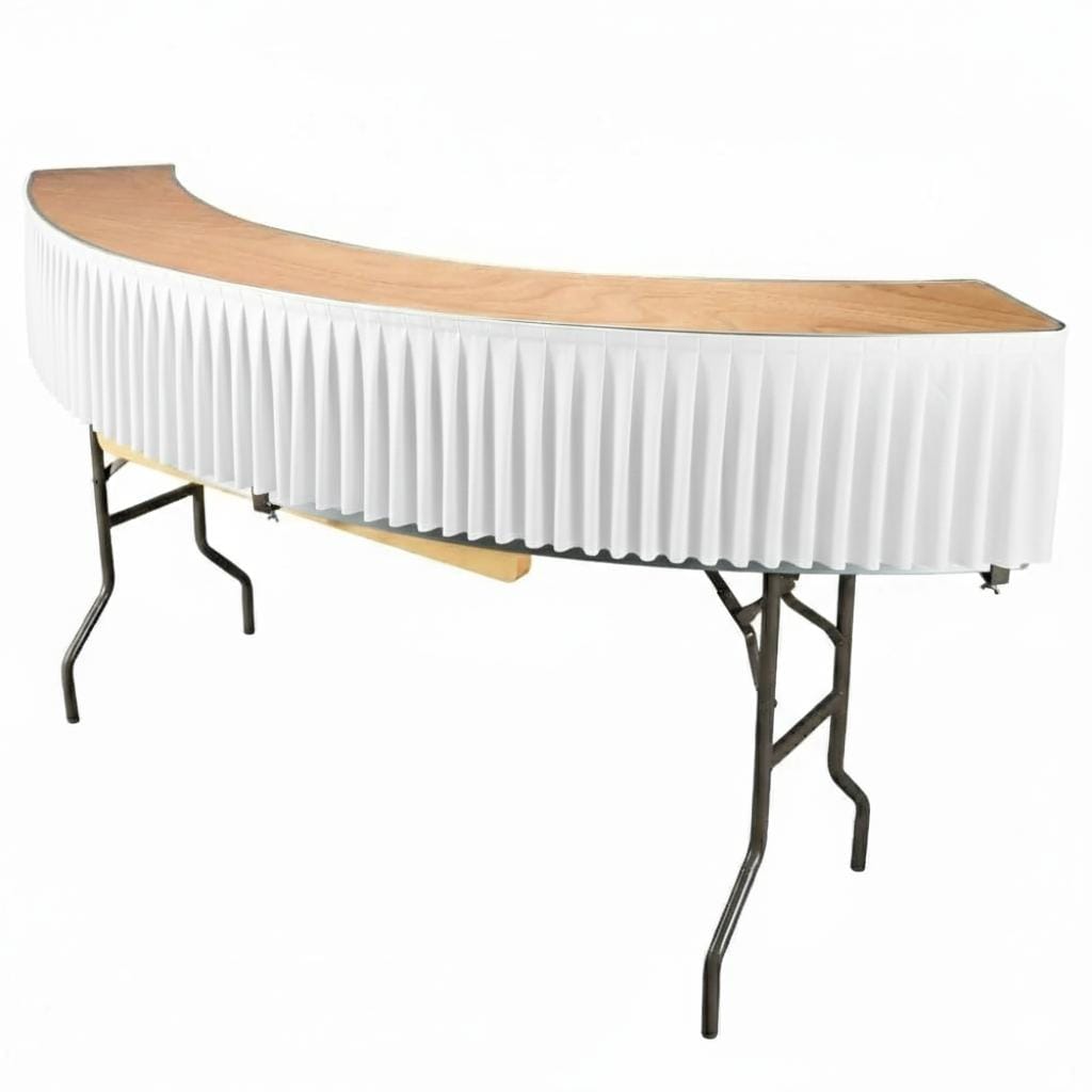 Chivari White Bar Top Linen Skirt for 84