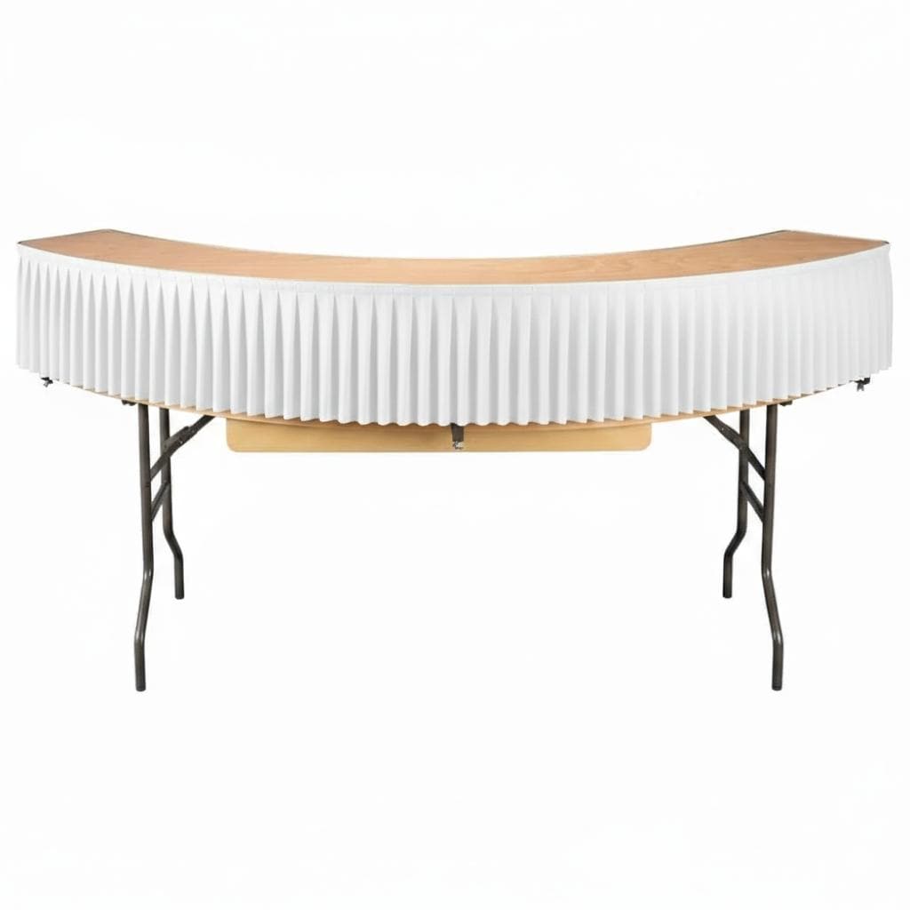 Chivari White Bar Top Linen Skirt for 84