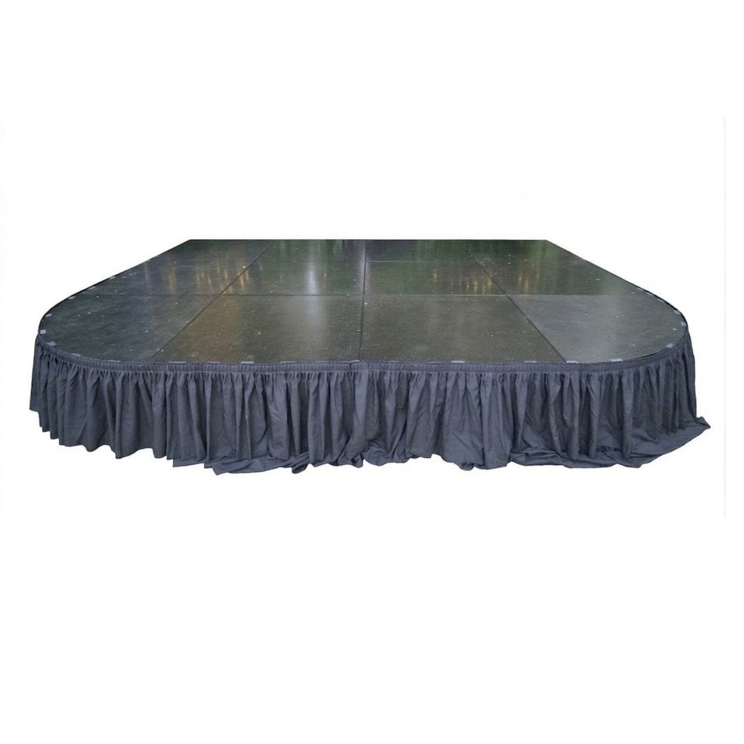 16' Black Stage Skirt 21