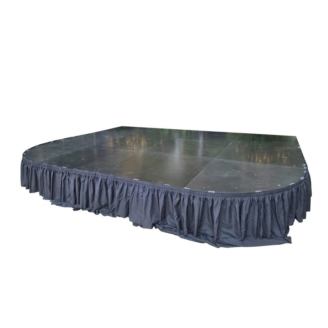 16' Black Stage Skirt 21
