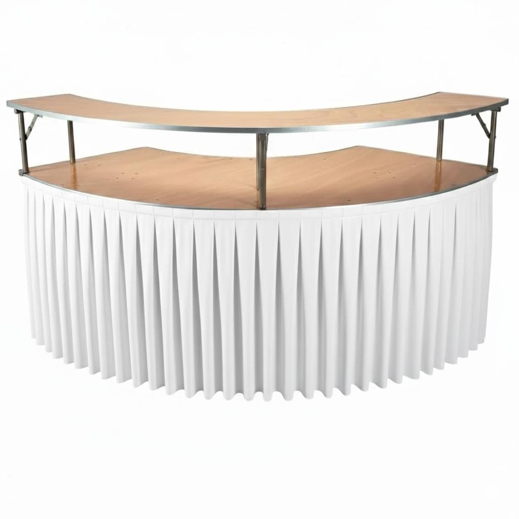 Chivari Black Table Skirt for 84