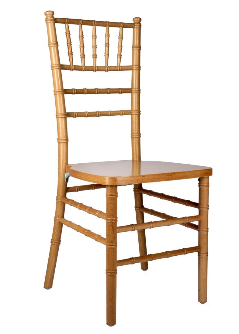 Chivari Dark Natural ToughWood™ Chiavari Chair CCWND-ZG-T