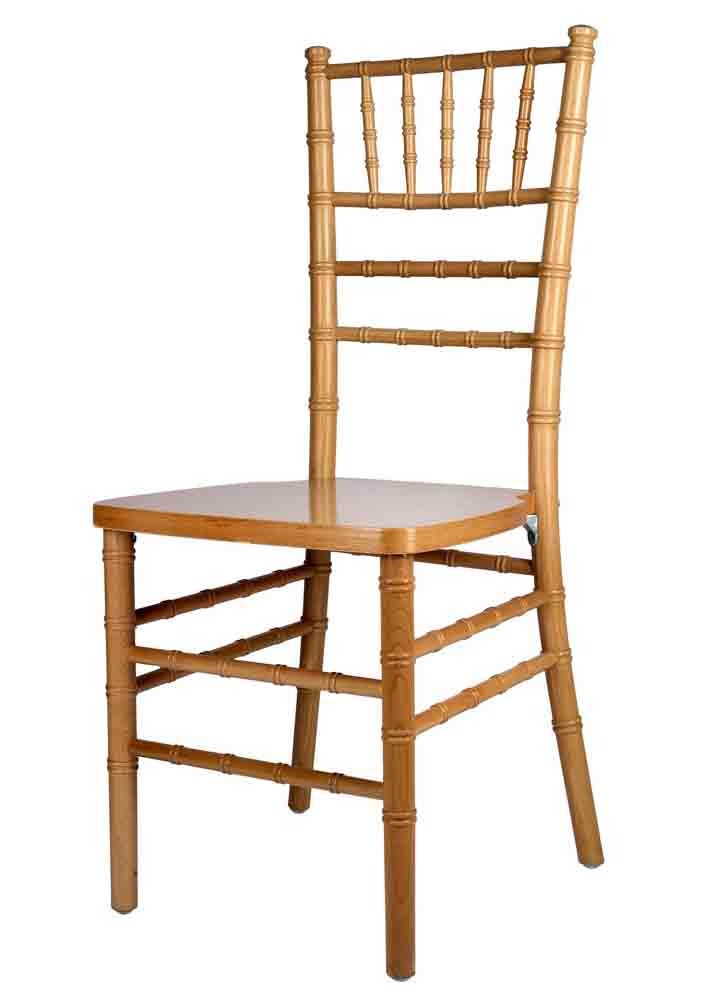 Chivari 40 Chair Pack Dark Natural ToughWood™ Chiavari Chair CCWND-ZG-T-40