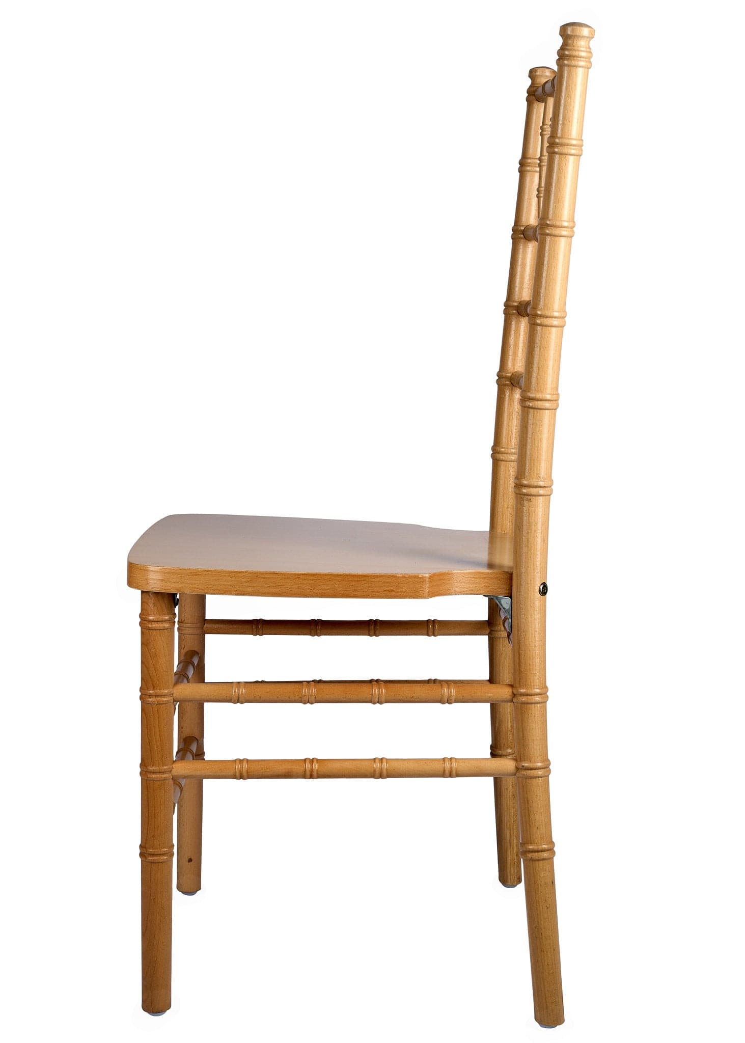 Chivari 40 Chair Pack Dark Natural ToughWood™ Chiavari Chair CCWND-ZG-T-40