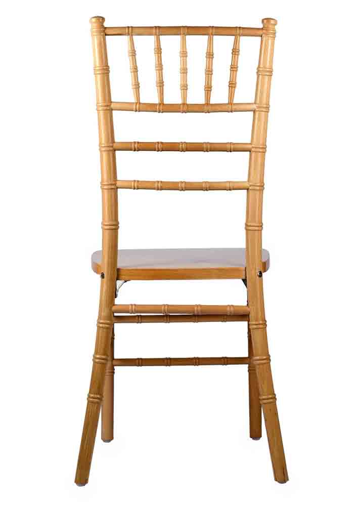 Chivari Dark Natural ToughWood™ Chiavari Chair CCWND-ZG-T