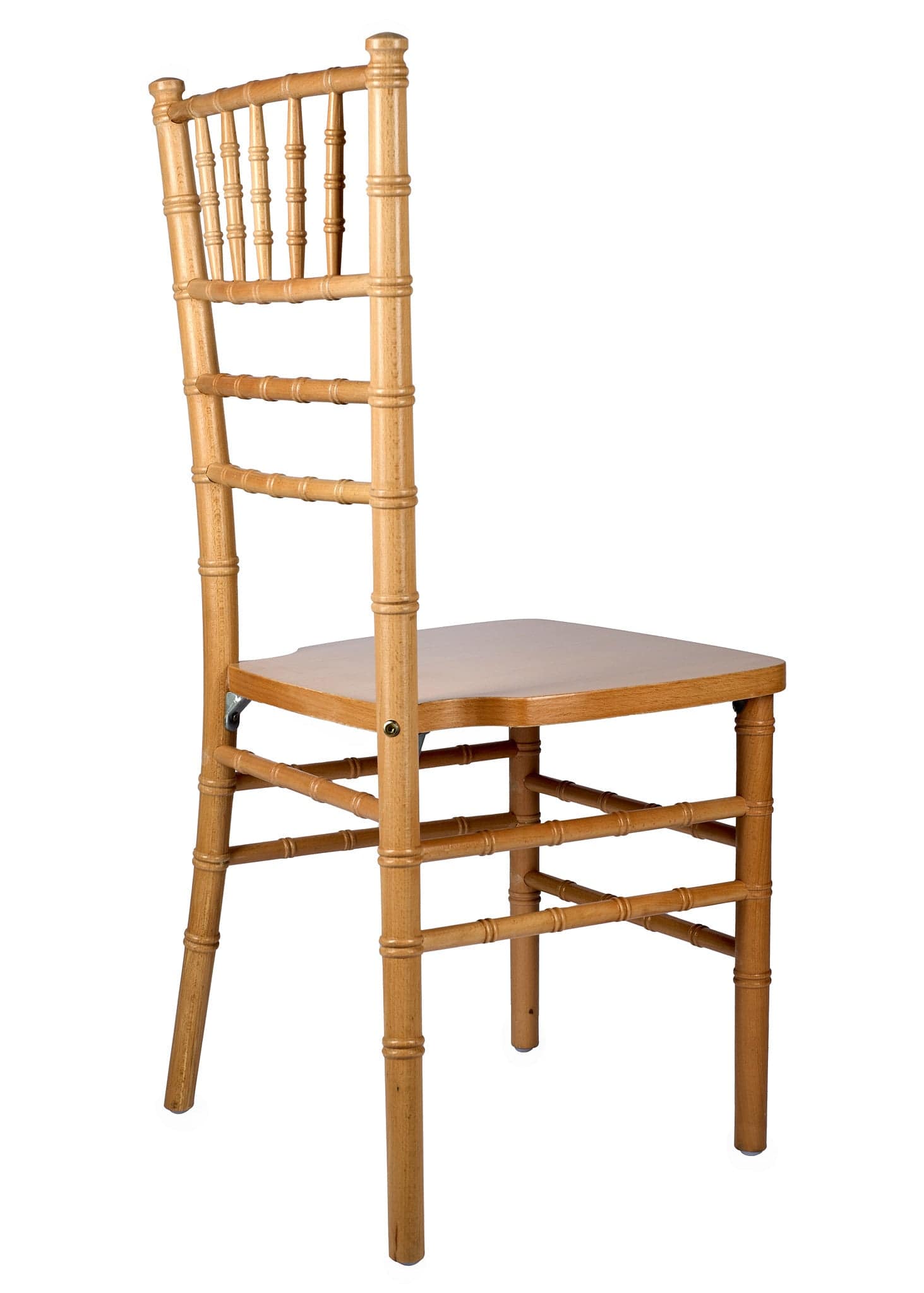 Chivari Dark Natural ToughWood™ Chiavari Chair CCWND-ZG-T
