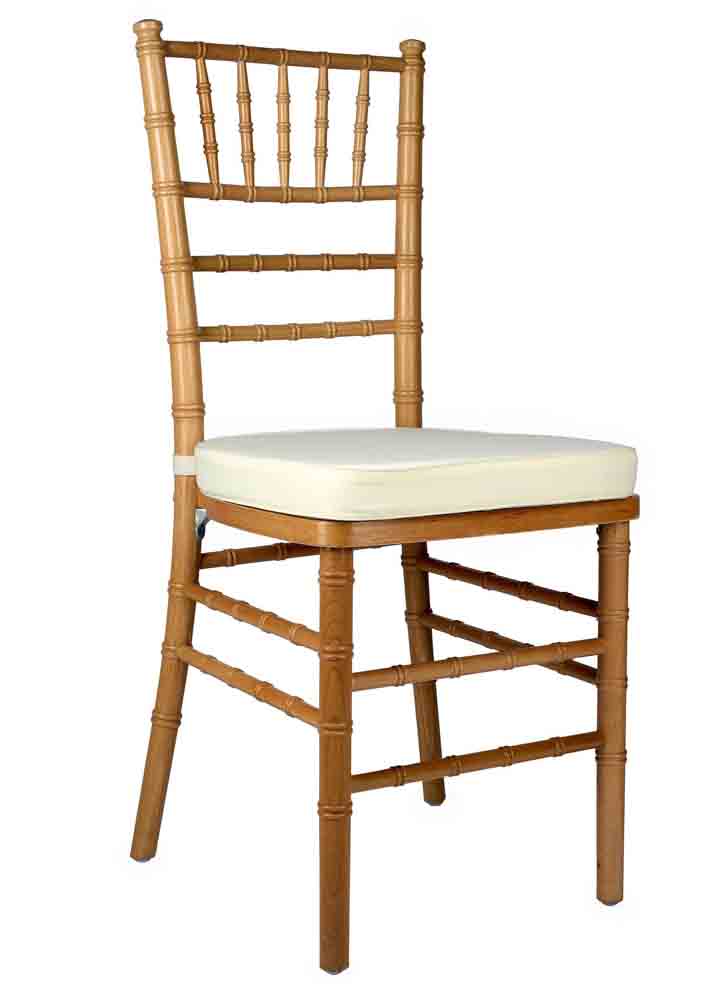 Chivari Dark Natural ToughWood™ Chiavari Chair CCWND-ZG-T