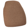 Chivari Light Brown 1.75" Thick Fabric Panel Back Chiavari Chair Cushion and SlipNot™ Technology CUSHPANFAB-LBN-A