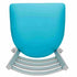 Chivari Ladder Back Restaurant Chair with Silver Frame and Light Blue Vinyl Seat CLMSVLBL-ZF-KT