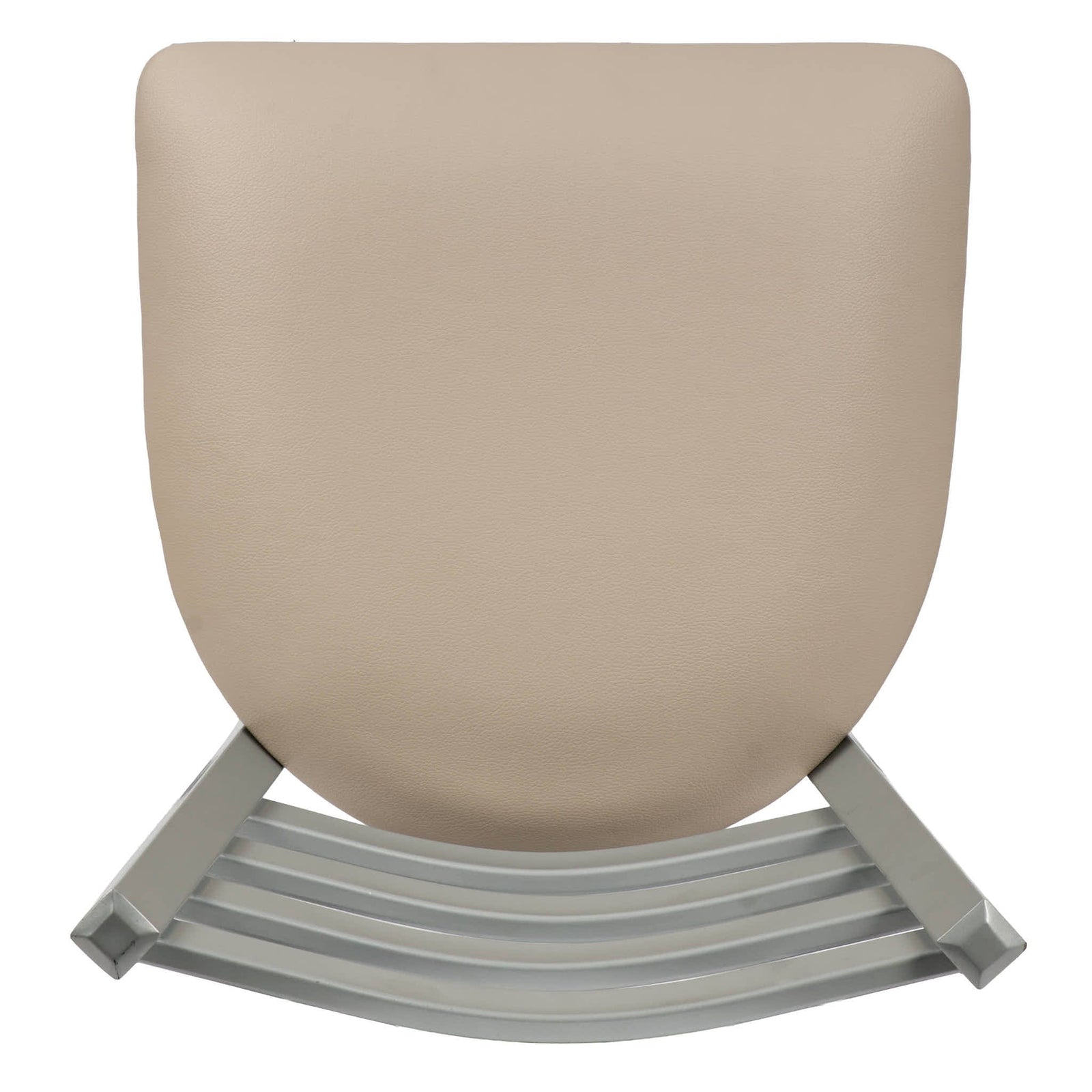 Chivari Ladder Back Bar Stool with Silver Frame and Light Gray Vinyl Seat BLMSVLGY-ZF-KT