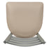 Chivari Ladder Back Bar Stool with Silver Frame and Light Gray Vinyl Seat BLMSVLGY-ZF-KT