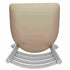 Chivari Ladder Back Restaurant Chair with Silver Frame and Light Gray Vinyl Seat CLMSVLGY-ZF-KT