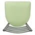 Chivari Ladder Back Bar Stool with Silver Frame and Light Green Vinyl Seat BLMSVLGR-ZF-KT