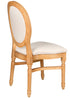 Chivari Natural Resin Louis Pop Chair Beige Tweed Fabric Back and Seat CLPRNBB-ZG-T