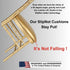 Sparkling Rose Gold Vinyl Panel Contour Back Chiavari Cushion with SlipNot™ Technology