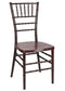 Chivari Mahogany WoodGrain™ Resin Steel Skeleton™ Chiavari Chair CCRMB-STEEL-AX-T