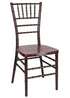 Chivari Mahogany WoodGrain™ Resin Steel Skeleton™ Chiavari Chair CCRMB-STEEL-AX-T