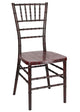 Chivari Mahogany WoodGrain™ Resin Steel Skeleton™ Chiavari Chair CCRMB-STEEL-AX-T