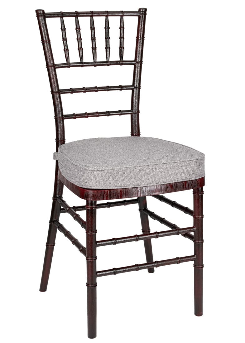 Chivari Mahogany WoodGrain™ Resin Steel Skeleton™ Chiavari Chair CCRMB-STEEL-AX-T