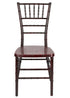 Chivari Mahogany WoodGrain™ Resin Steel Skeleton™ Chiavari Chair CCRMB-STEEL-AX-T