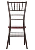 Chivari Mahogany WoodGrain™ Resin Steel Skeleton™ Chiavari Chair CCRMB-STEEL-AX-T
